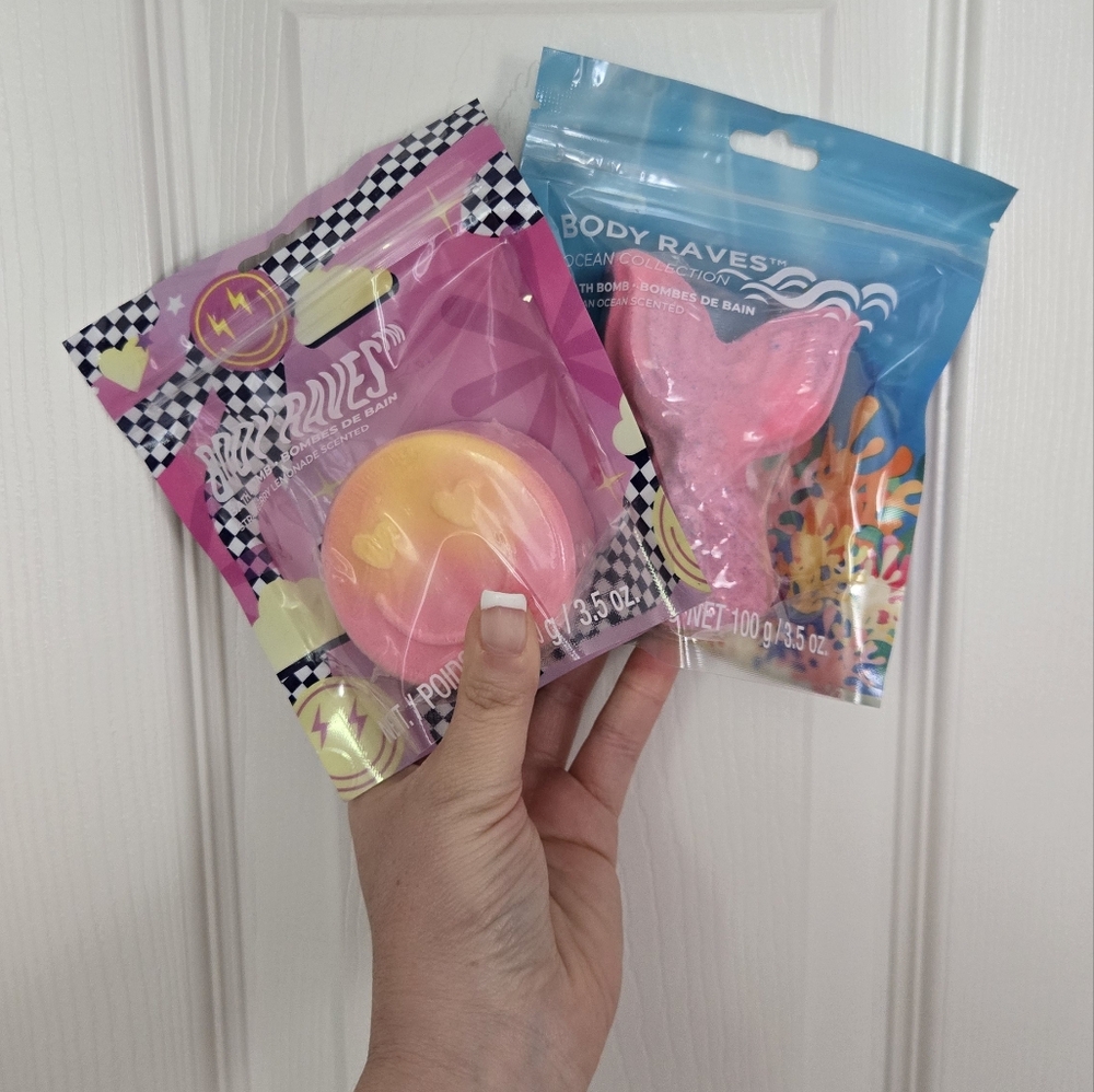 Pink and Yellow Bath Bomb Set